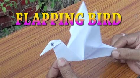 Flapping Bird Paper Craft Origami Easy Steps For Kids