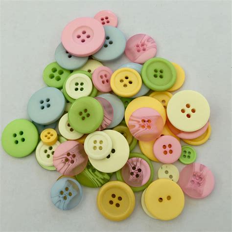Pastel Colour Button Value Pack