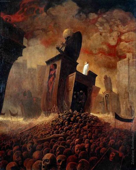 Zdzislaw Beksinski Gallery Dystopian Surrealism Paintings Polish Artist