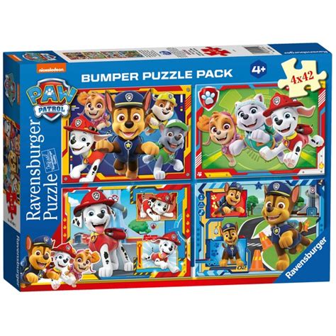 Ravensburger Paw Patrol Bumper Puzzle Pack 4 X 42 Piece Puzzle Assortment Smyths Toys Ireland
