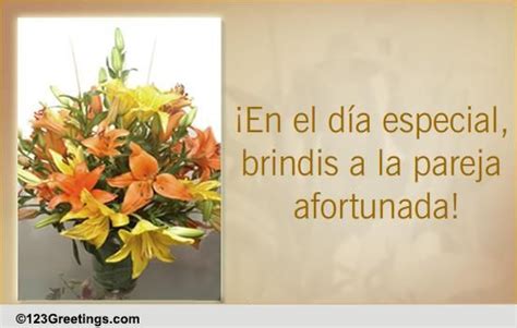 A Card On Spanish Wedding Free Wedding Etc Ecards Greeting Cards