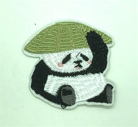 Panda Patch Iron On Embroidered Patches Ebay