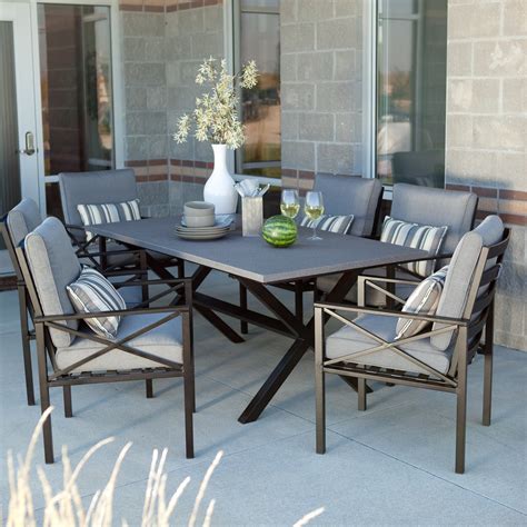 Madison Outdoor Dining Set - Seats 6 - Patio Dining Sets at Hayneedle