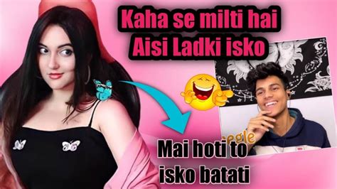 Kanika Reaction On Adarshuc 🤣 Adarsh Sing New Omegle Video Adarshuc Youtube