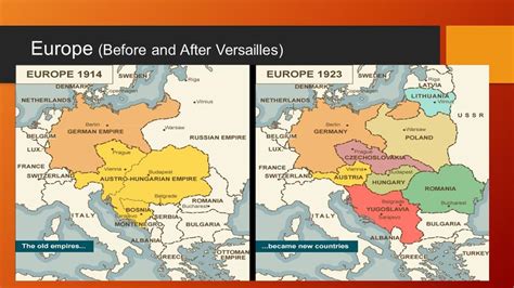 Europa Voor En Na Het Verdrag Van Versailles