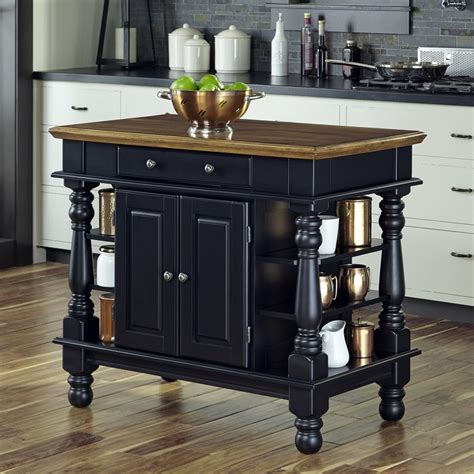 Home Styles Black Farmhouse Kitchen Islands At