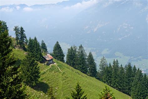 Mountain Range Of Swiss Alps Stock Photo Image Of Scenic Blue 102583112