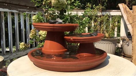 Terra Cotta Pot Fountain Youtube