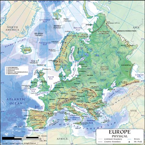 Albums Images Map Of Europe With Rivers And Mountains Superb