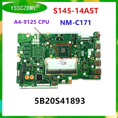 Nm C171 Motherboard For Lenovo S145 14ast Laptop Motherboard S145 14ast