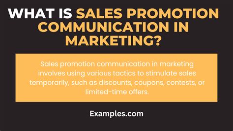 Sales Promotion Communication In Marketing 19 Examples