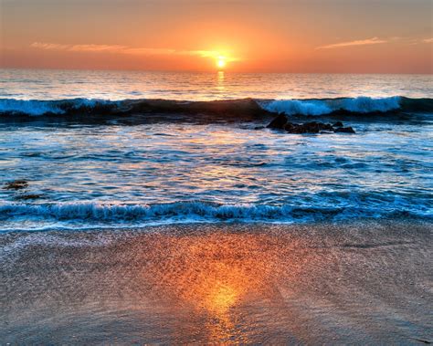 Wallpaper Laguna Beach California Usa Sea Sunset Clouds 2560x1600