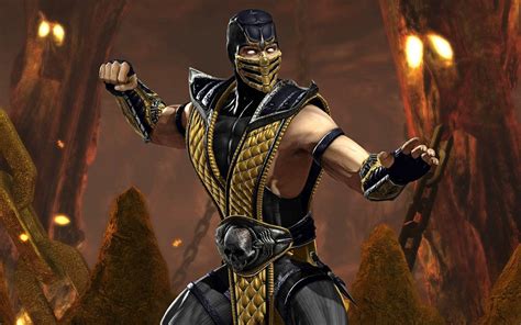 The original mortal kombat warehouse displays unique content extracted directly from the mortal kombat games: Mortal Kombat Scorpion Wallpapers - Wallpaper Cave
