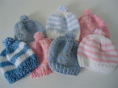 Adorable newborn baby hat knitting patterns from etsy. Pom Pom Newborn Hat | AllFreeKnitting.com