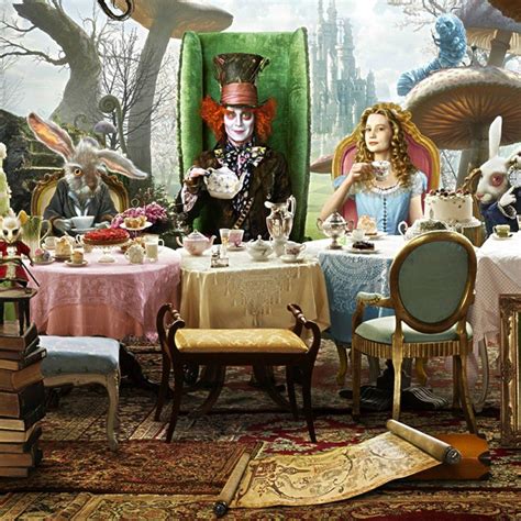 Prick Stay Up Recruit Tim Burton Alice In Wonderland Tea Party Bucket
