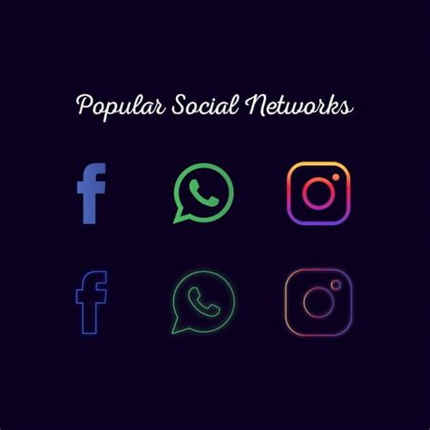 Popular Social Network Icons Eps Vector Uidownload