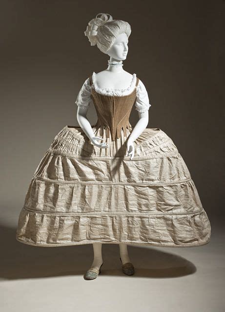 Panier 1770 British Made Of Linen Rococo 18th Century Fashion