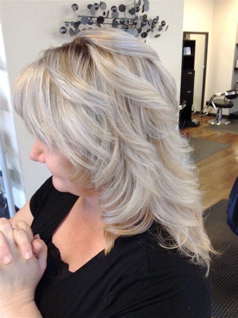 Grey And Platinum Blonde Mix Perfectly In Gorgeous Hair Color By Gabby
