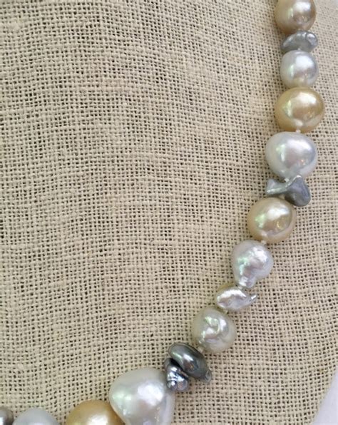 Baroque Pearl Fine South Sea And Keshi Baroque Pearl Necklace Rafael