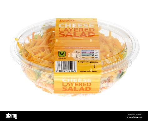 Layered Cheese Salad Stock Photo Alamy