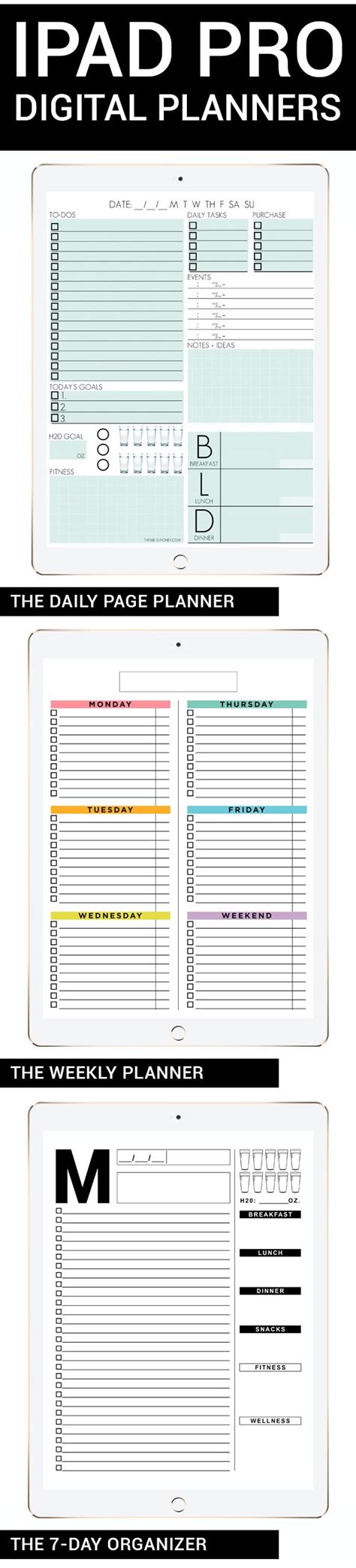 It has templates for handwritten input as well as integration with your digital calendar. Digital Planners and 12-Month calendar for iPad Pro - edit ...