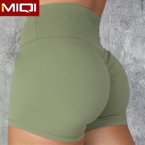 Private Label High Waist Scrunch Butt Shorts Women Gym Shorts Sexy
