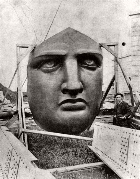 Vintage Images Of Statue Of Liberty Under Construction