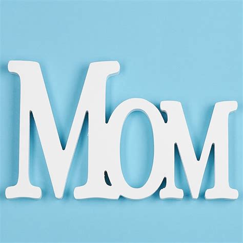 Standing Mom Sign Word And Letter Cutouts Wood Crafts Craft