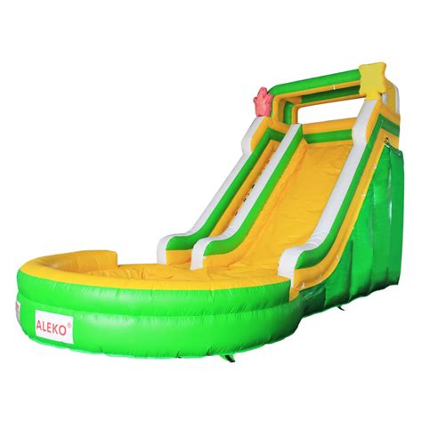 Aleko Commercial Grade Inflatable Bounce House Water Slide With Pool