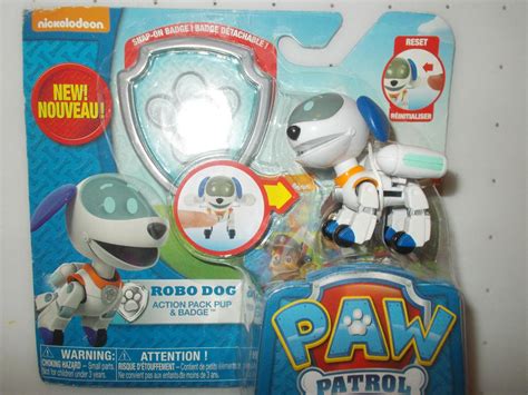 Paw Patrol Action Pack Pup And Badge Robodog Robo Dog 1854445664