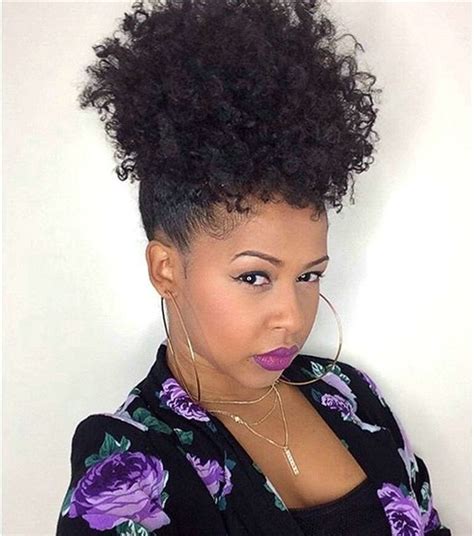 afro puff hairstyles for black women