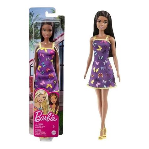 Boneca Barbie Fashion 30cm T7439 Vestido Roxo Mattel Boneca Barbie Magazine Luiza