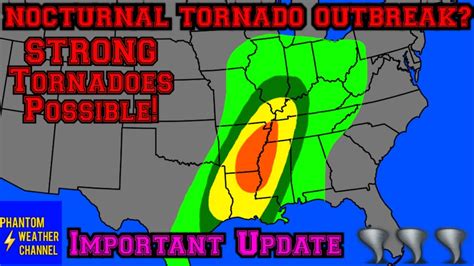 Dangerous And Nocturnal Tornado Outbreak Possible On Tuesday Youtube