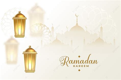 Realistic Eid And Ramadan Kareem Banner Design Template Download On Pngtree