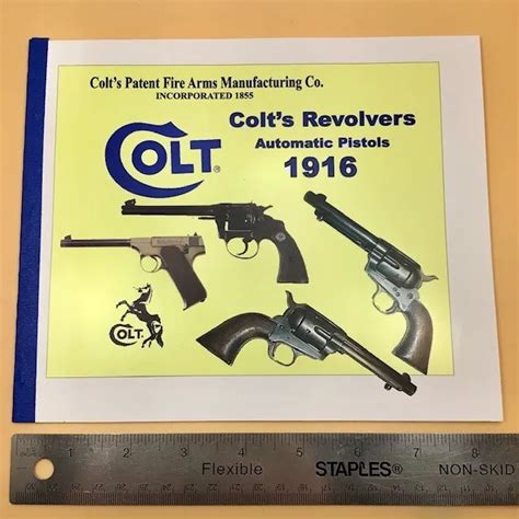 Colts Revolvers Automatic Pistols 1916 Catalog Reproduction By