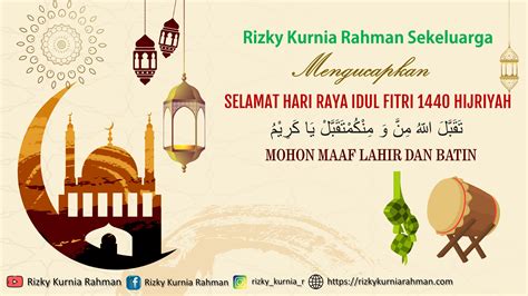 Selamat Idul Fitri 1440 Hijriyah Situs Pribadi Rizky Kurnia Rahman