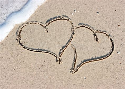 244 Two Hearts Sandy Beach Stock Photos Free And Royalty Free Stock