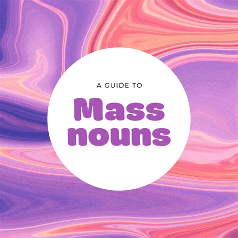 What Is A Mass Nounnouns Speakoclub