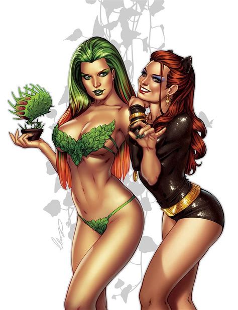 Poison Ivy And Catwoman By Elias Chatzoudis Catwoman Gotham Girls
