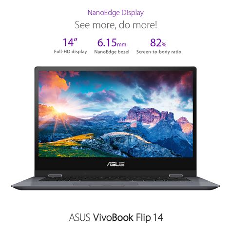 Asus Vivobook Flip 14 Tp412fa Ec404t Touch Laptop Core I3 10110u 4gb