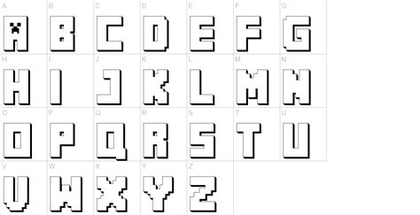 And lastly, i will add more glyphs/characters/letters in the future. MINECRAFT PE Font | UrbanFonts.com