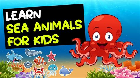 Sea Animals For Kids Learn Sea Animals Names For Children Fur Ball