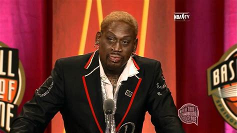 Dennis Rodman's Basketball Hall of Fame Enshrinement Speech - YouTube