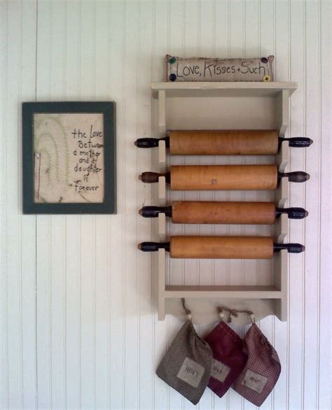 Pin By Barbara Barber On Farm House Rolling Pin Holder Creative