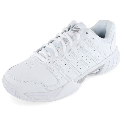 Women S Express Leather Tennis Shoes White And Silver Ebay