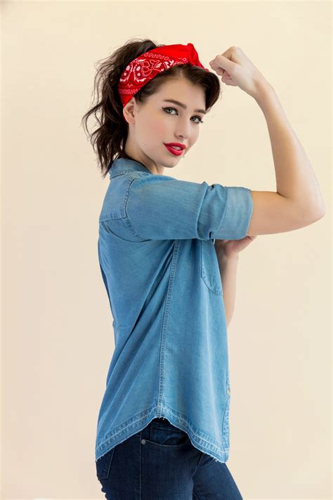 rosie the riveter costume diy all you need infos