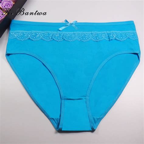 buy rebantwa brand women underwear cotton big size sexy panties lace calcinha