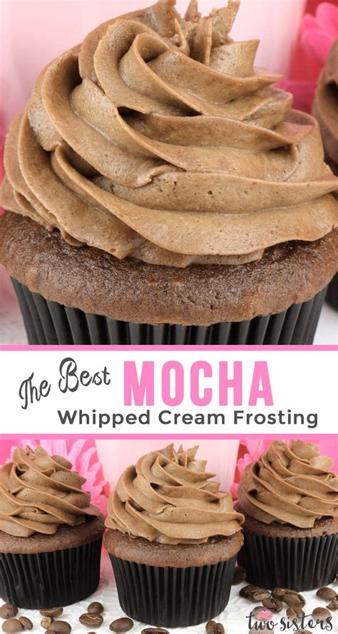 This stabilized whipped cream will hold its shape for days! The Best Mocha Whipped Cream Frosting | Recipe in 2020 | Frosting recipes easy, Whipped cream ...