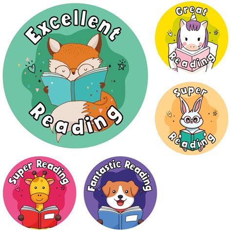 Great Reading Animal Stickers — Myclassroom