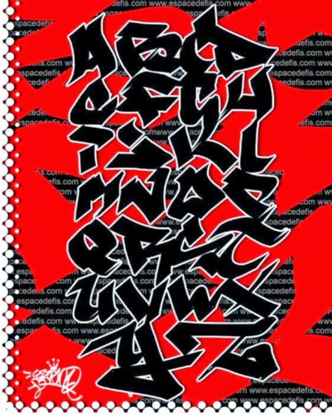 Graffiti Wall Graffiti Alphabet Block Style